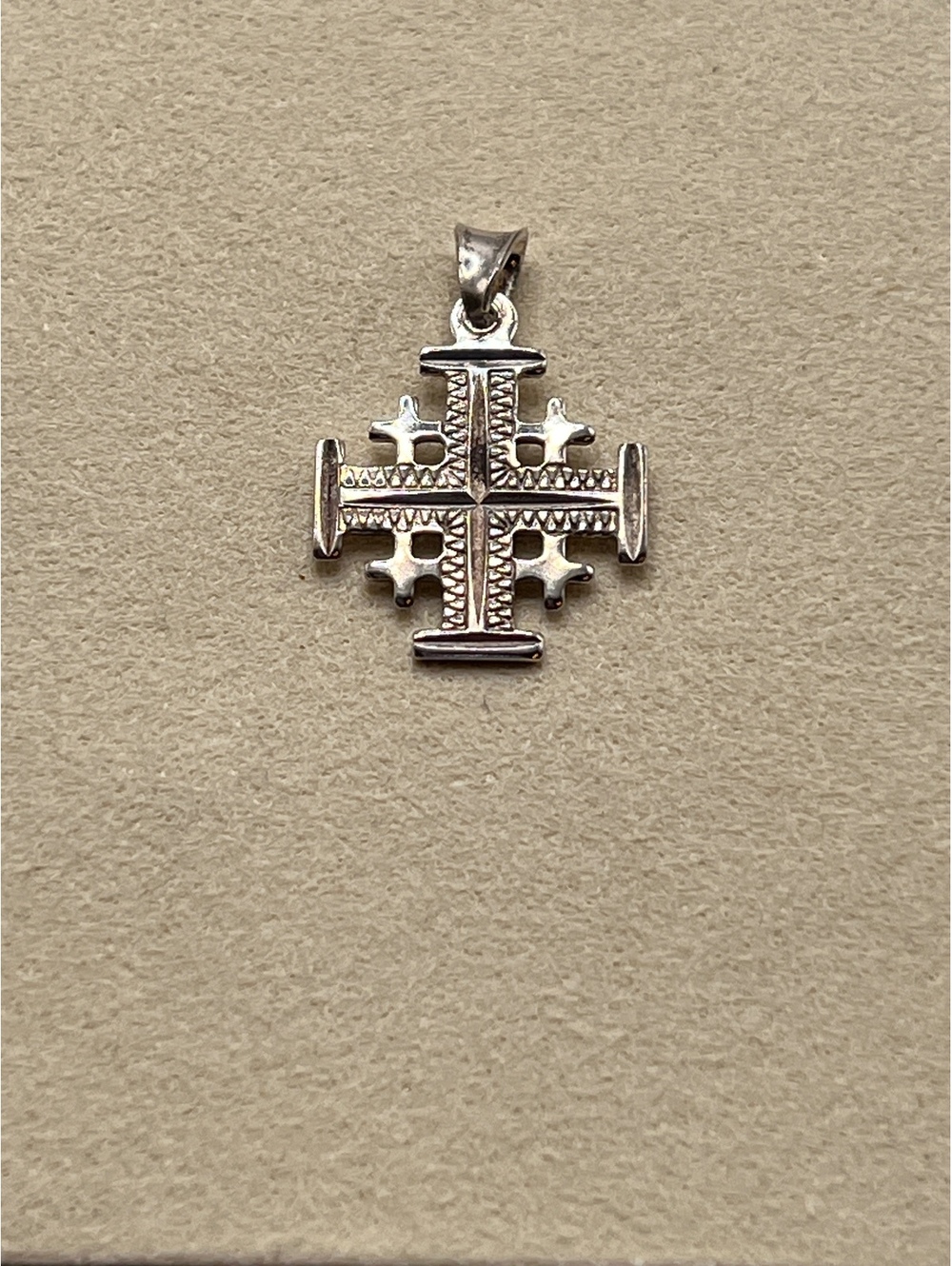 925 Sterling Silver Jerusalem Cross Pendant Holy Land Christian